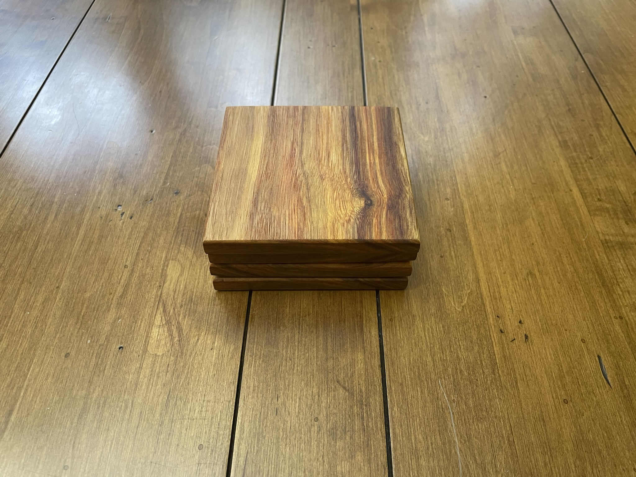 Canary Wood Coaster Set