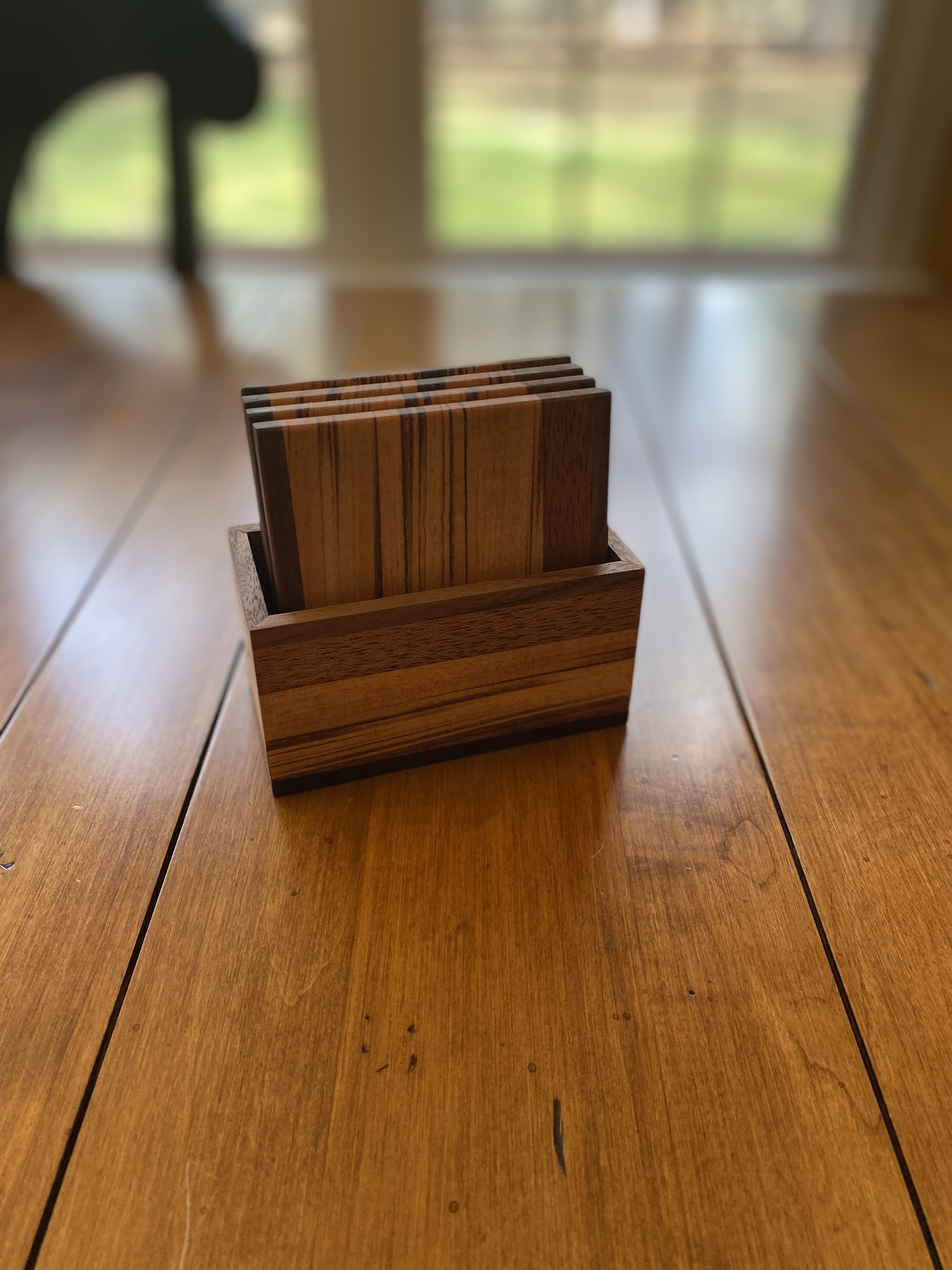 Coaster Set with Holder